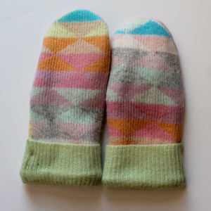 Felted woolen mittens from Shady Side Farm