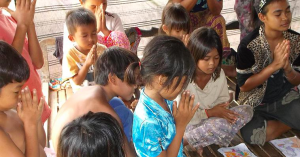 Some of the children served by the Mishlers' ministry